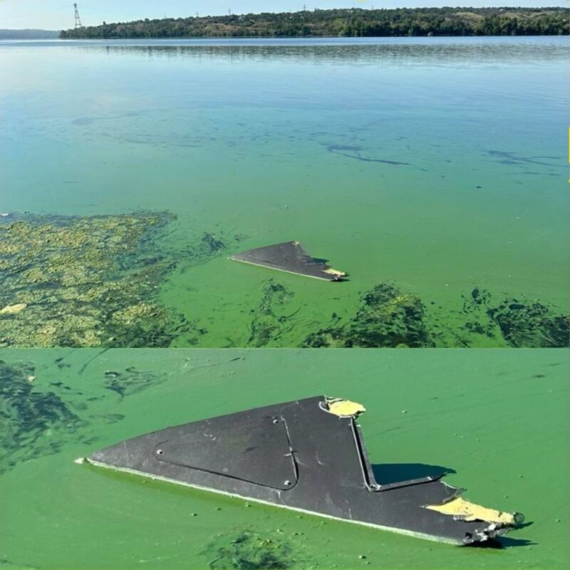 У Дніпрі на пляж "приплив" уламок російського "шахеда" (Фото)