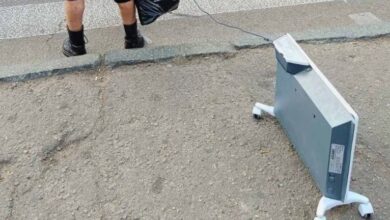 У Дніпрі з настанням холодів вигулюють обігрівачі на повідках (Фото)