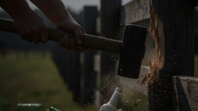 У Кривому Розі п'яний чоловік роздягнувся догола і влаштував бійку з сусідським парканом (Відео)