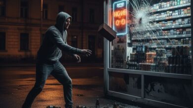 У місті на Дніпропетровщині невідомий за одну ніч розтрощив два кіоски заради пива і цигарок (Фото)