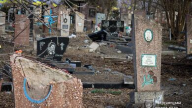 На Дніпропетровщині показали, в якому стані міське кладовище, яке обстріляли російські окупанти (Фото)