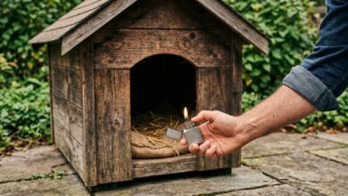 На Дніпропетровщині невідомий заживо спалив цуценят у будці: поліція провела перевірку