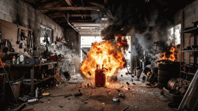 На Дніпропетровщині 33-річний чоловік ледь не згорів заживо після вибуху газового балона