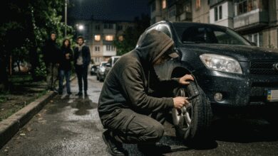 У Дніпрі діти ріжуть колеса автомобілів: малолітні порушники потрапили на відео